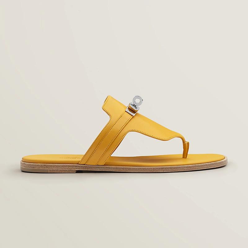 Dép Hermes Elixir Sandal Nữ Vàng